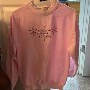 Women's Pink Sweatshirt.  Size M